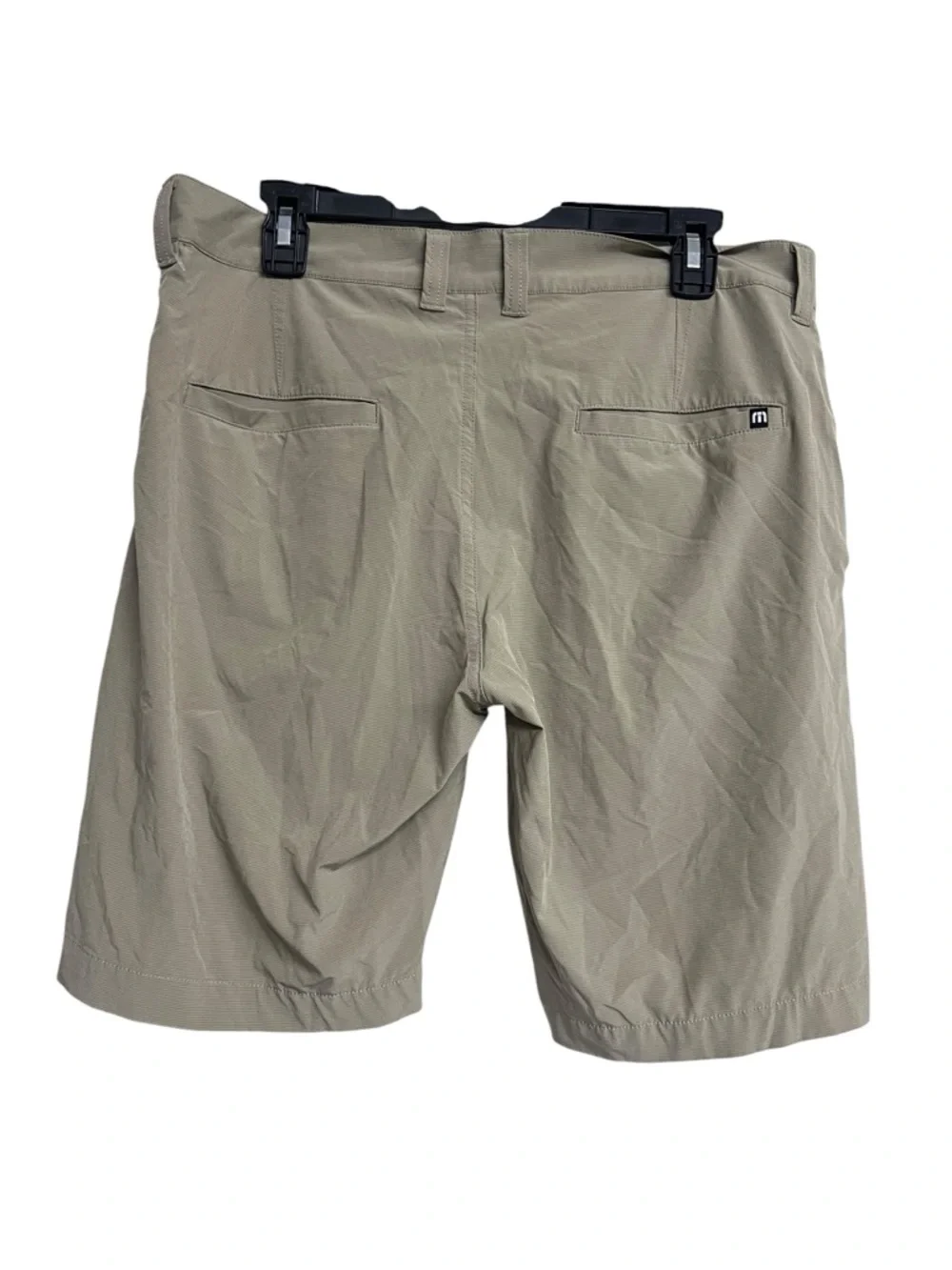 Travis Mathew Men's Tan Flat-Front Shorts